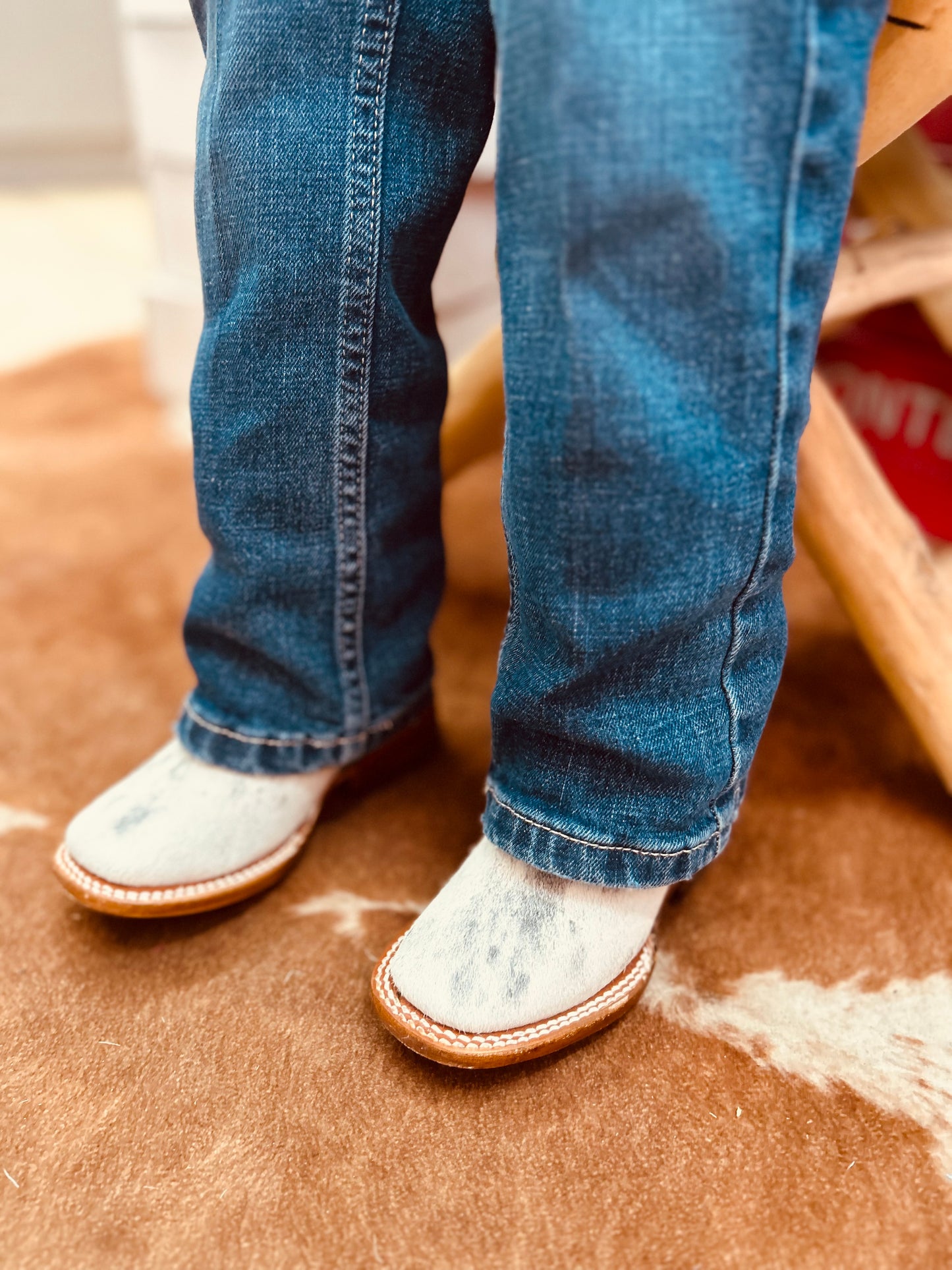 Little Cowboy Cowhide Boots