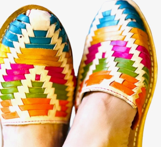 De Colores Lace Up Mexican Huaraches
