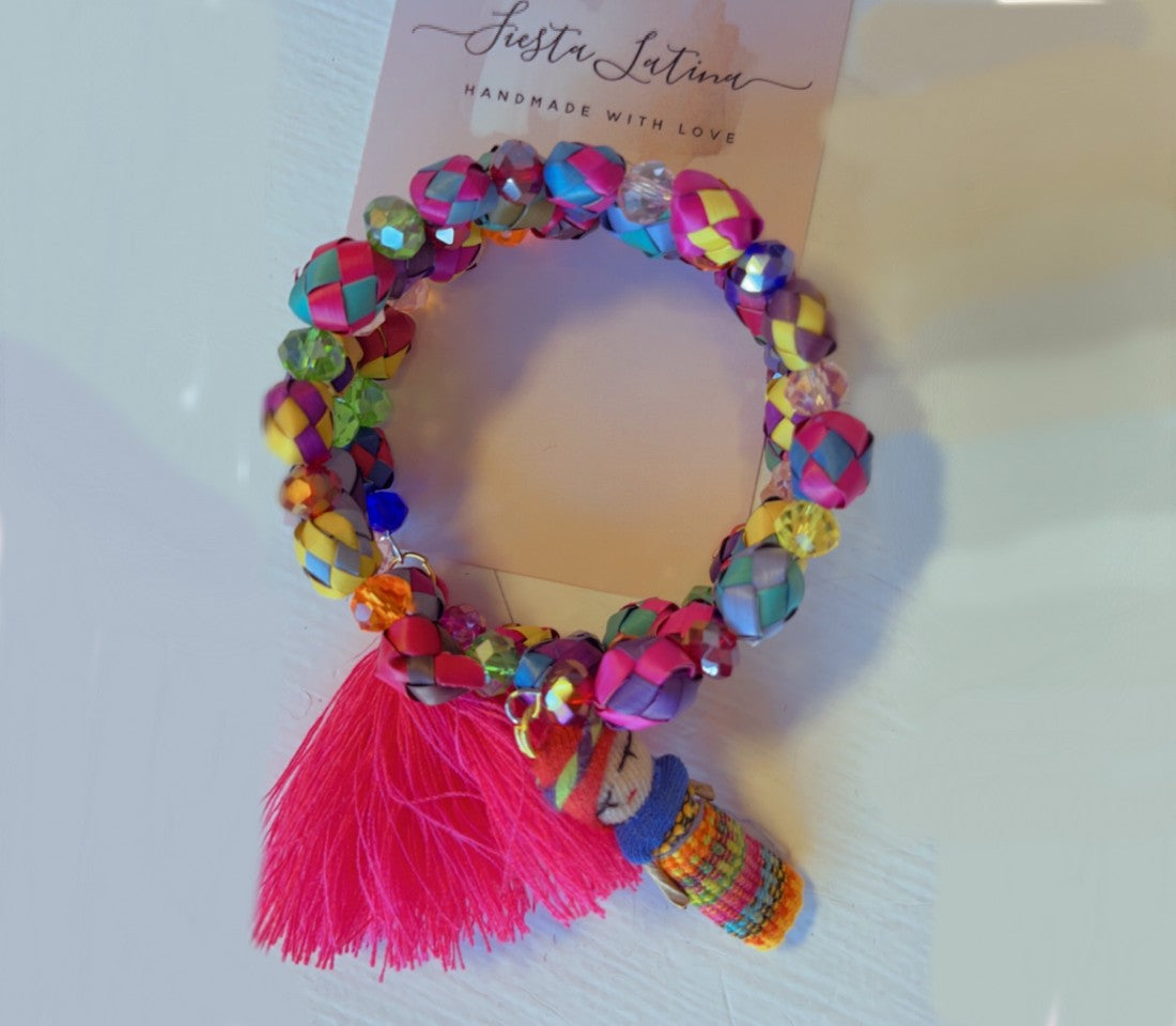 Pulsera Palma Multicolor Hecha a Mano