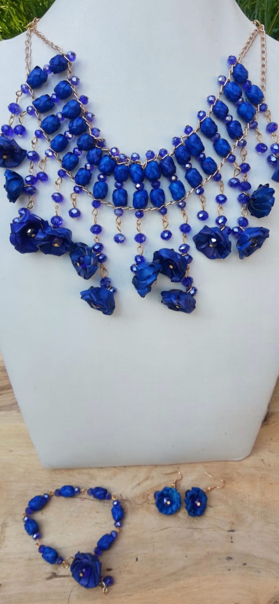 Collar Cielito Lindo Flor Hoja Palma