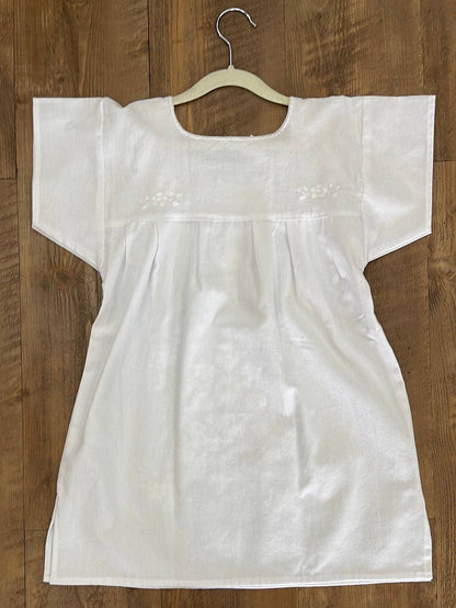 Mexican Dress for Girls White on White