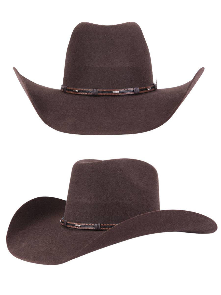 Brown Western Cowboy Hat 50X -Unisex- CONEJO