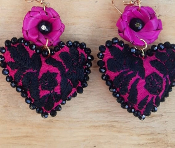 Frida Heart Handmade Earrings