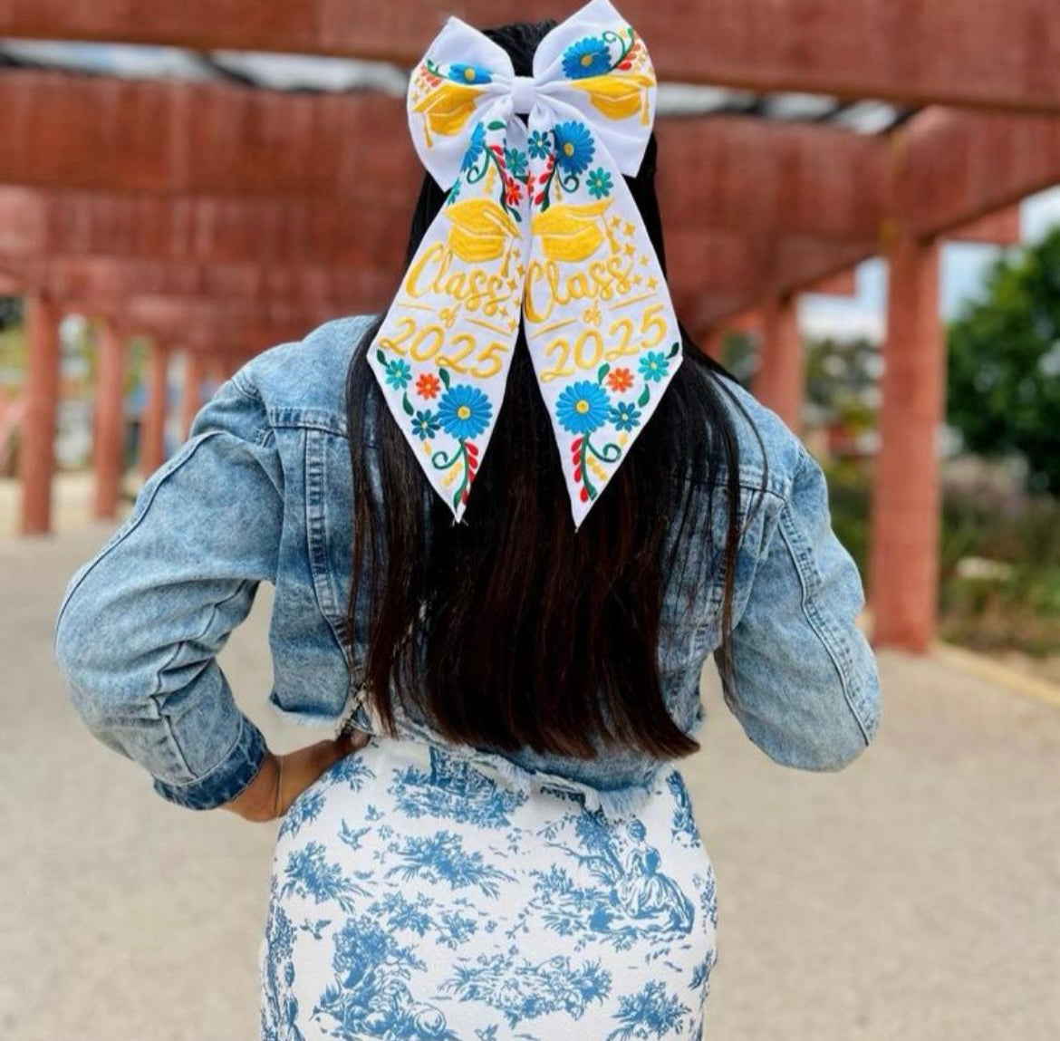 Mexican Graduation Embroidered Bow Class of 2025