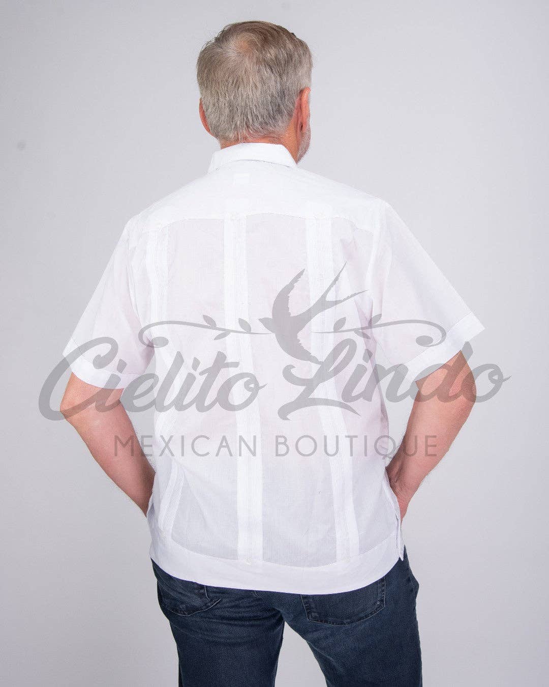 Mexican Men's Guayabera 4 Pockets Short Sleeve