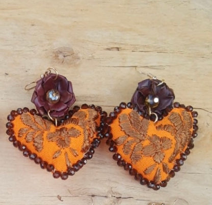 Frida Heart Handmade Earrings