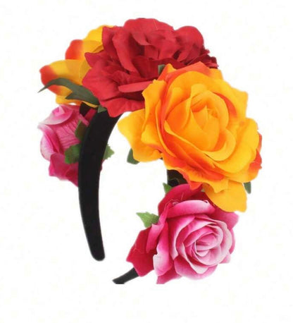 Day Of The Dead Floral Headband