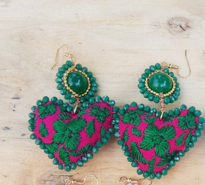 Frida Heart Handmade Earrings