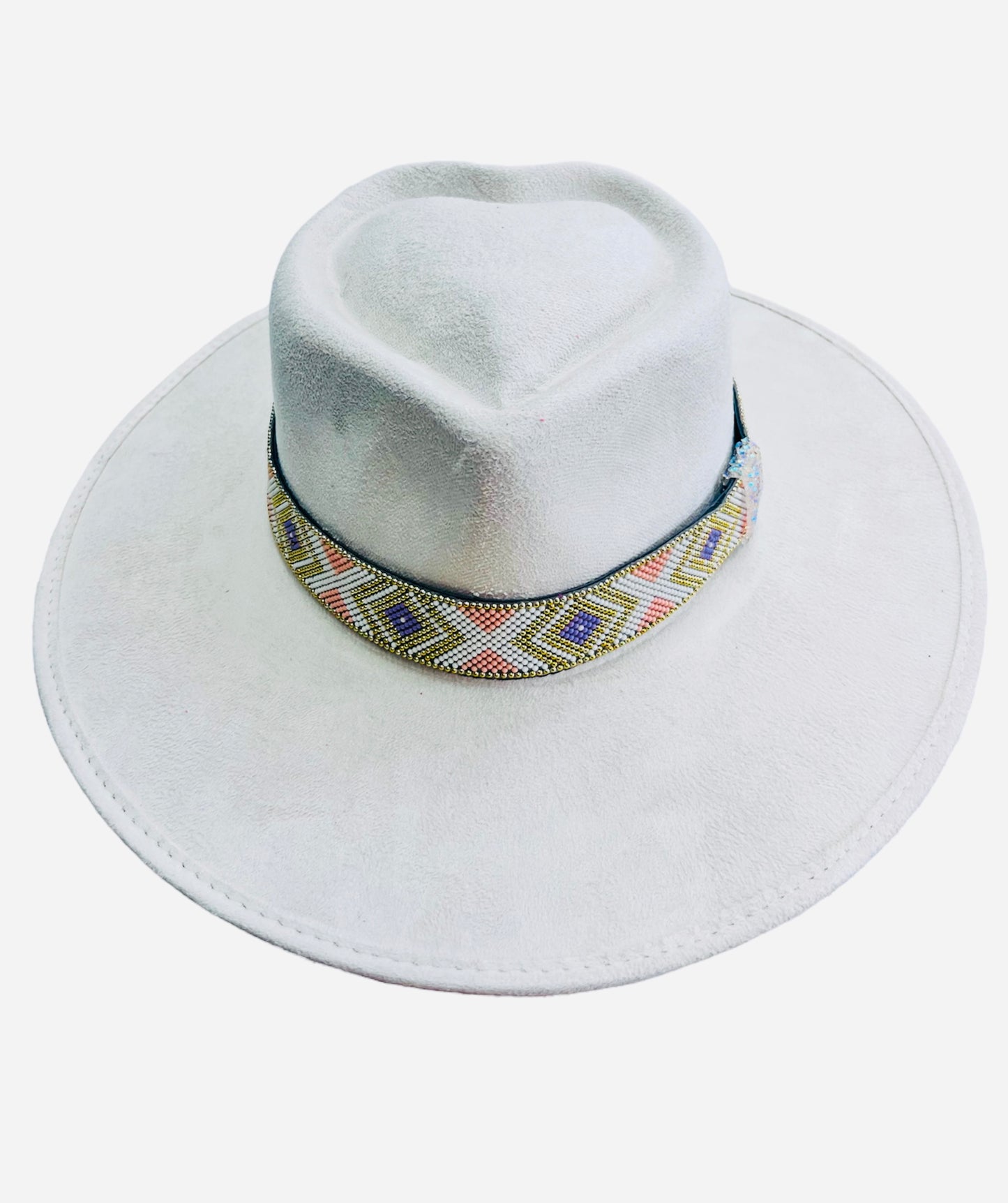 Princesa De Corazones Fedora Suede Hat