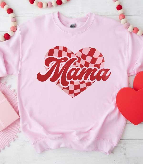 Pink Mama Heart Sweatshirt