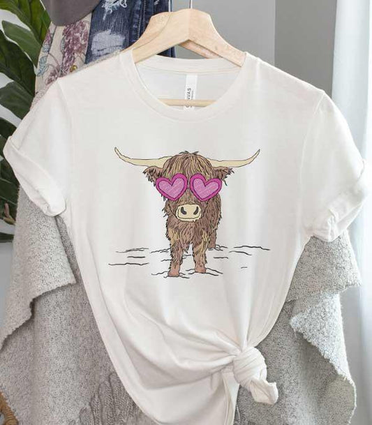 Valentines Cow Heart T-shirt