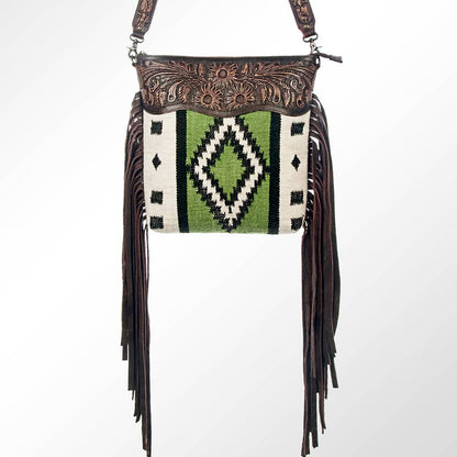 Z363 Signature Crossbody Tooled Saddle Blanket Leather Bag