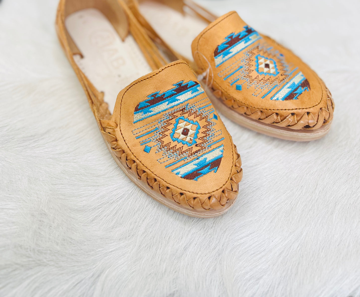 Slip on Aztec Mexican Sandals