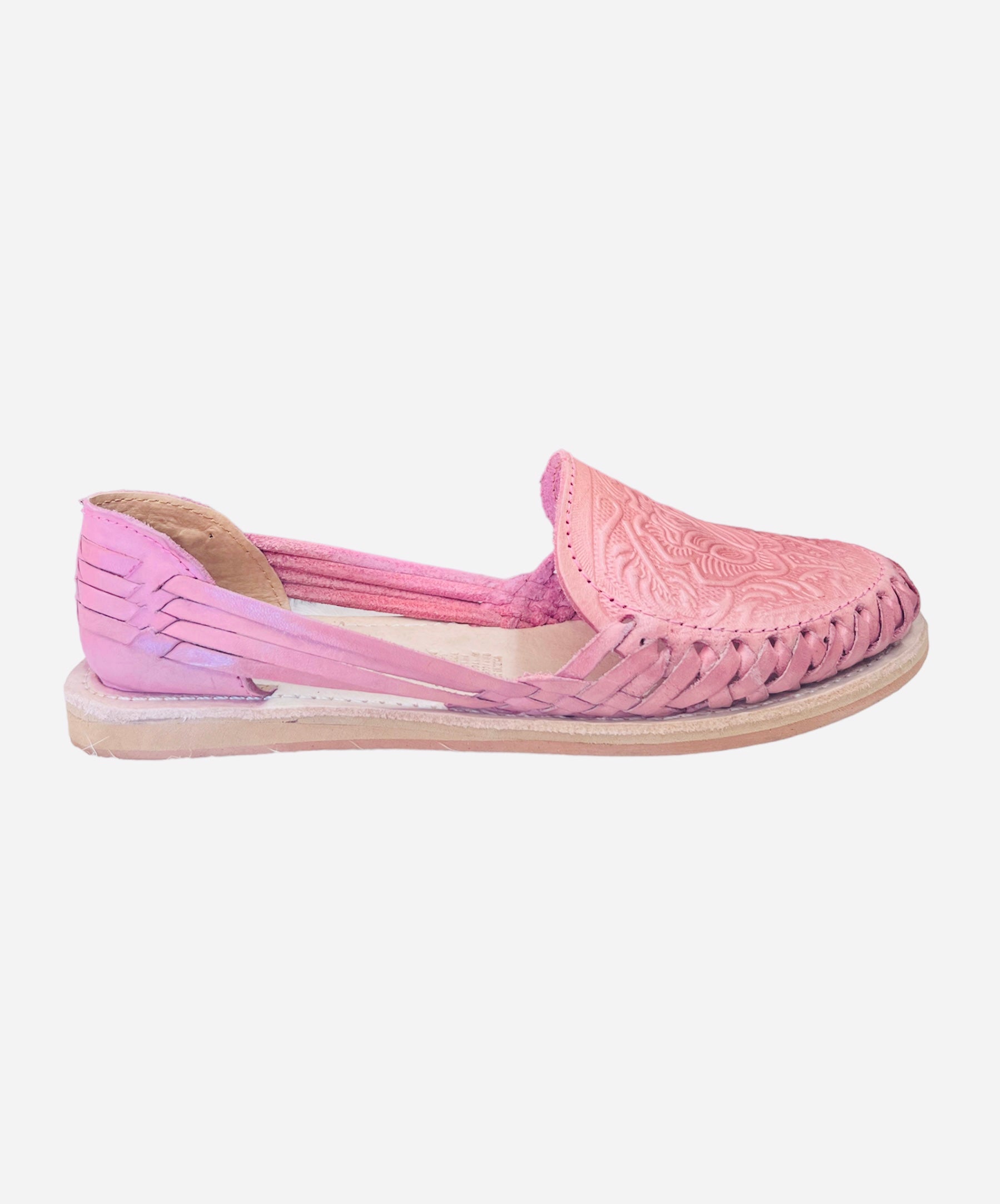 Pink mexican cheap huaraches