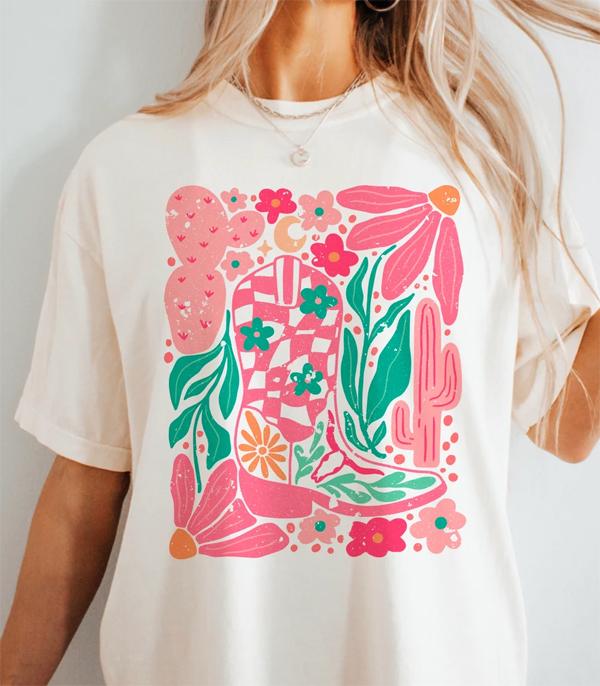 Cowgirl Summer Boho Graphic Tee