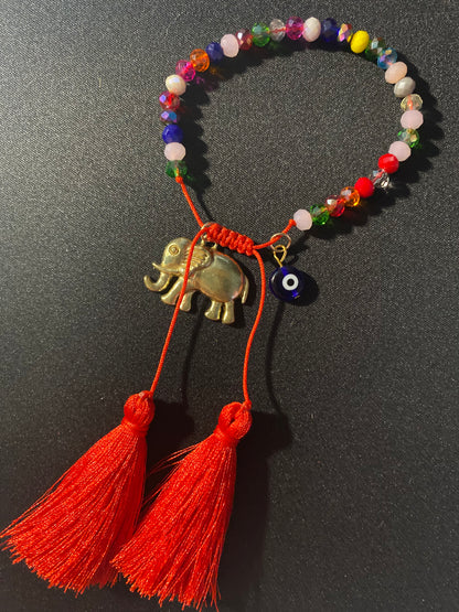 Pulsera de elefante de buena suerte