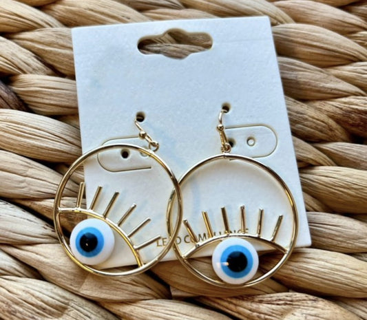 Pendientes de aro Ojo