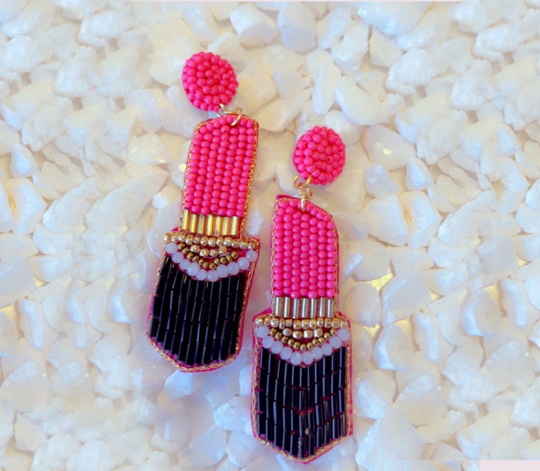 Lipstick Earrings