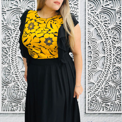 Otomi Hand embroidery Olivia Dress