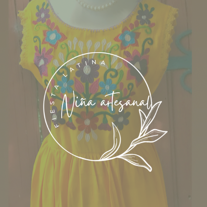 Camila Mexican Embroidery  Dress