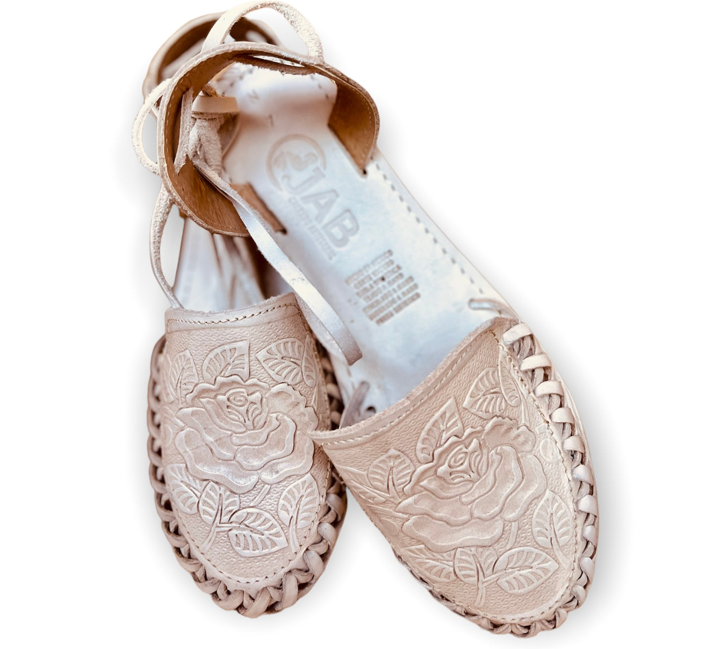 Flor Natural Lace Up Mexican Huaraches